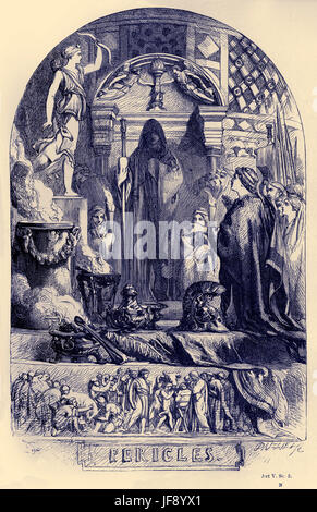 Perikles, spielen William Shakespeare (1564-1616). Titelseite-Illustration von John Gilbert (1817-1897). Stockfoto