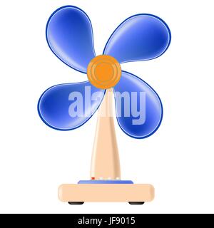 Fan-Symbol, Isolated on White Background. Ventilator. Stock Vektor