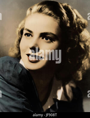 Ingrid Bergman, Portrait. Schwedische Schauspielerin, 29. August 1915 - 29. August 1982 Stockfoto