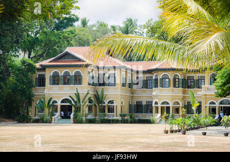 PHUKET - Mai 03: Gebäude, Sino-portugiesischer Architektur, in der Altstadt am Phuket Überbleibsel historischen Geschichten von Handwerk und Architektur in Thailand. Stockfoto