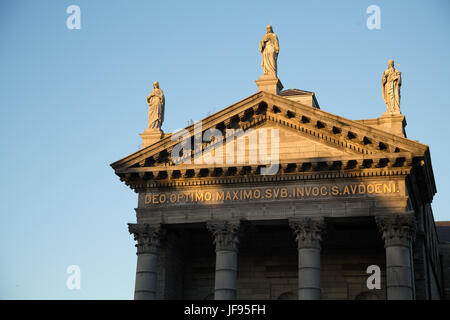 Die Fassade des St. Audoen's Church in Dublin, Irland Stockfoto