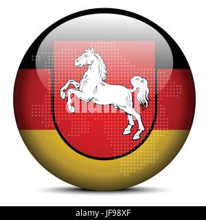 Niedersachsen, Deutschland Stock Vektor