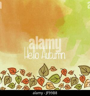 Hallo Herbst Stock Vektor