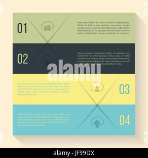 Infografik-Design mit Cloud-Symbole Stock Vektor