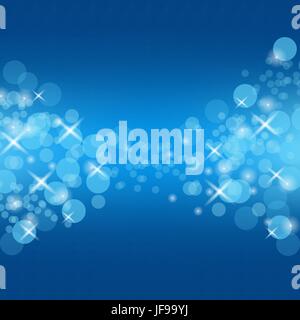 Abstrakt blau Kreis Hintergrund. Unscharfe Lichter Muster Stock Vektor