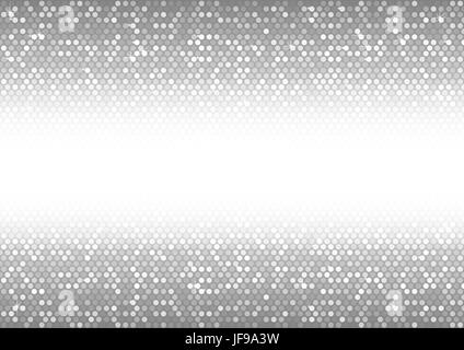 Mosaik Punkte in Silbertönen Stock Vektor