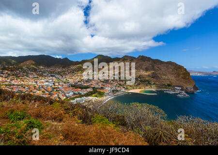 Stadt Machico - Madeira Portugal Stockfoto