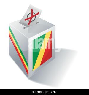 Abstimmung, Wahlen, wählen, Republik, Wahlen, Wahl, Wahlen, Kongo, polling, Stock Vektor