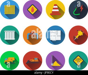 Reihe von Bau-icons Stock Vektor