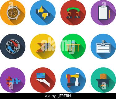 Reihe von Business icons Stock Vektor