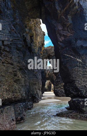 Natürlichen Bögen am Strand. Stockfoto