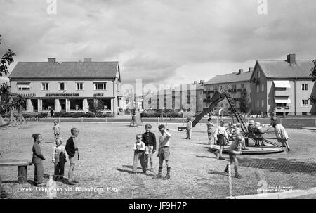 Spielplatz in Haga, Umeå, Västerbotten, Schweden 32788822233 o Stockfoto