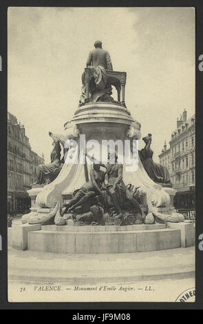 Denkmal für Emile Augier in Valence - Eine Hommage an den französischen Schriftsteller Stockfoto