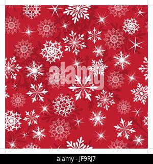 Nahtlose Schneeflocke Muster Stock Vektor