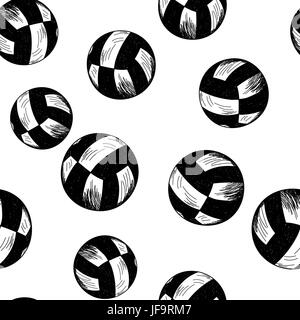 Volleyball-Thema nahtlose Stock Vektor