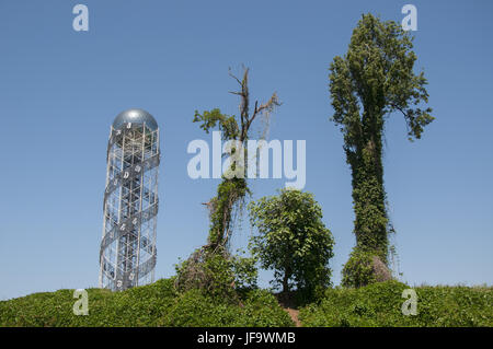 Alphabet-Turm in Batumi, Georgien Stockfoto