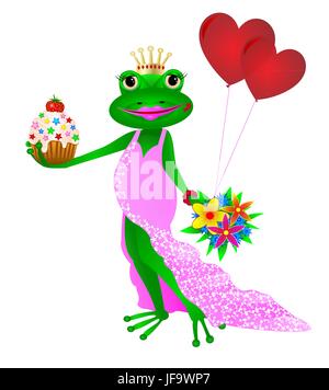 Happy Birthday-Frosch Stock Vektor