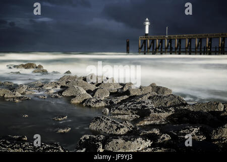 Leuchtturm von Blankenberge, Flandern, Belgien Stockfoto