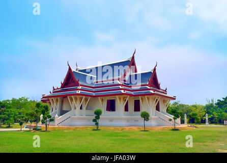 Thai-Tempel in Lumbini - Geburtsort von Buddha Siddhartha Gautama. Stockfoto