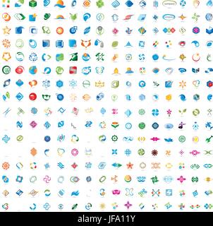 große Logos Sammlung, kreative Logo-set Stock Vektor