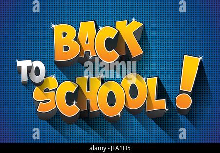 Zurück zur Schule Stock Vektor