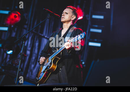 Bologna, Italien. 29. Juni 2017. Depeche Mode die live bei Renato dall-Stadion in Bologna für ihre letzten italienischen "Global Spirit" Tour 2017 Sommerkonzert. Bildnachweis: Alessandro Bosio/Pacific Press/Alamy Live-Nachrichten Stockfoto