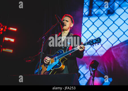 Bologna, Italien. 29. Juni 2017. Depeche Mode die live bei Renato dall-Stadion in Bologna für ihre letzten italienischen "Global Spirit" Tour 2017 Sommerkonzert. Bildnachweis: Alessandro Bosio/Pacific Press/Alamy Live-Nachrichten Stockfoto