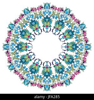 Antike osmanischen Türkisch-Muster-Vektor-Design 18 Stock Vektor