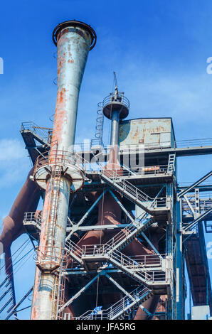 Allgemeine Ansicht eines alten Industrieanlagen. Stockfoto