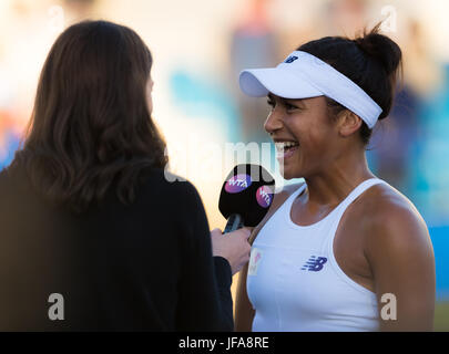 Eastbourne, Great, UK. 29. Juni 2017. Heather Watson beim Tennisturnier 2017 Aegon International WTA Premier Credit: Jimmie48 Fotografie/Alamy Live News Stockfoto