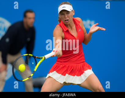 Eastbourne, Great, UK. 29. Juni 2017. Caroline Wozniacki beim Tennisturnier 2017 Aegon International WTA Premier Credit: Jimmie48 Fotografie/Alamy Live News Stockfoto