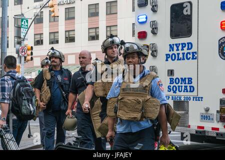 Tödliche schießen in der Bronx Libanon Krankenhaus Stockfoto