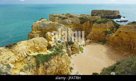 Praia Evaristo eine der Algarve-Küste Stockfoto
