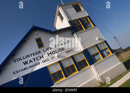 Tynemouth Freiwilligen Leben Brigade Watch House Stockfoto