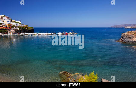 Seaview in Bali Village, Kreta, Griechenland Stockfoto