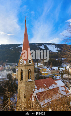 Berge-Skigebiet Bad Gastein-Österreich Stockfoto