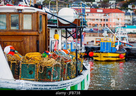 Hafen von Fish Hoek Südafrika Stockfoto