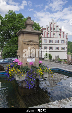 Wasser gut in Vellberg, Deutschland Stockfoto