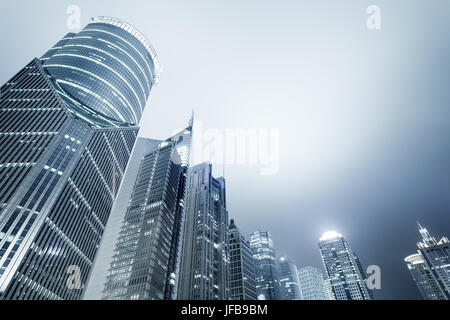 Shanghai moderne finanzielle Gebäude Skyline Stockfoto