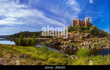 Almourol schloß - Portugal Stockfoto