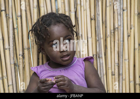 Porträt, afrikanisches Mädchen, App. 4 Jahre Stockfoto