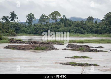 THAILAND ISAAN CHIANG KHAN Fluss Mekong Stockfoto