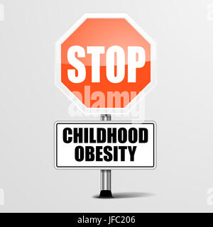 Stop Childhood Obesity Stockfoto