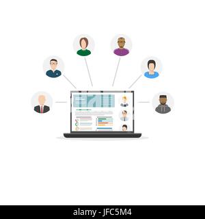 Abteilung Human resources Stock Vektor