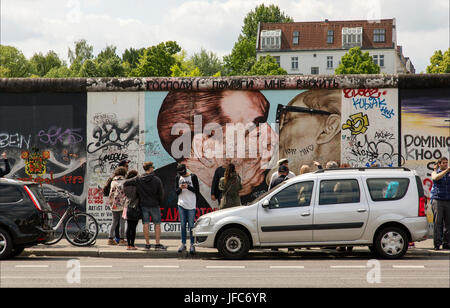 Eastside Gallery Berlin Stockfoto