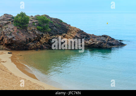 Sommer La Fosca Strand, Palamos, Spanien. Stockfoto