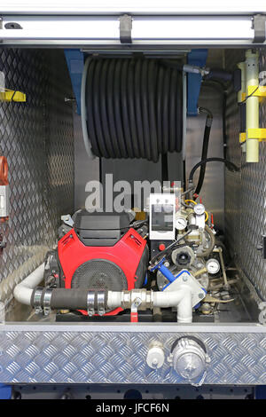 Feuerwehr Pumpe Stockfoto