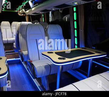 Mini Bus Tabelle Stockfoto