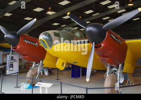 De Havilland Mosquito Prototyp W4050 in Salisbury Hall, England, Stockfoto