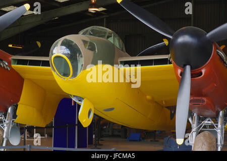 De Havilland Mosquito Prototyp W4050 in Salisbury Hall, England, Stockfoto